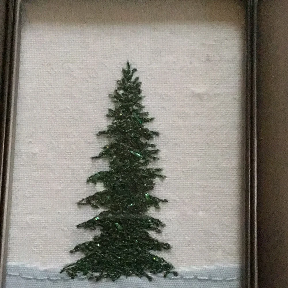 Framed Christmas tree